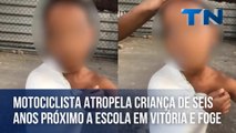 Motociclista atropela criança de seis anos próximo a escola em Vitória e foge