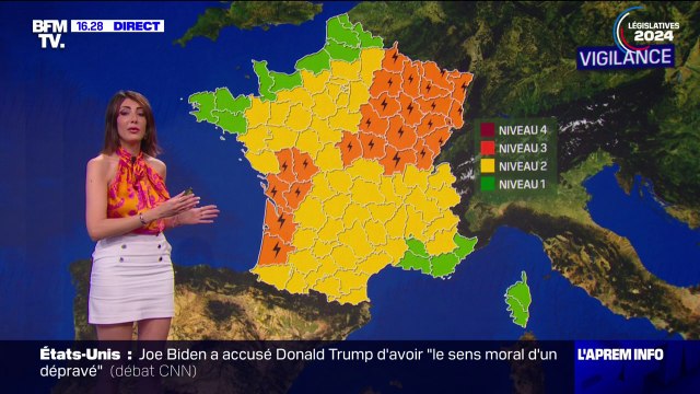 Orages: 25 départements placés en vigilance orange ce samedi