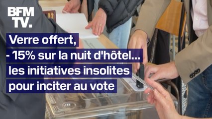 Video herunterladen: Verre offert, galette-saucisse gratuite... Les initiatives insolites des commerçants pour pousser les Français à aller voter