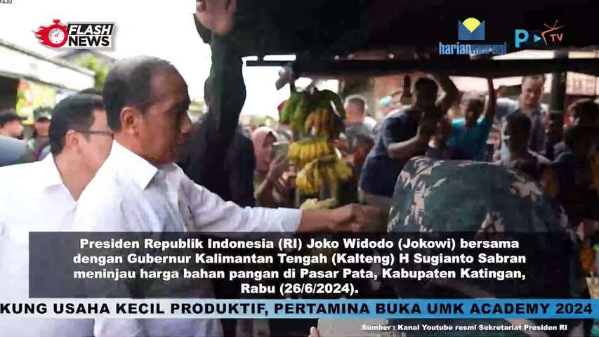 Jokowi Blusukan di Pasar Katingan