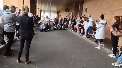 Watch five Blackpool teens arrive in epic style at their prom