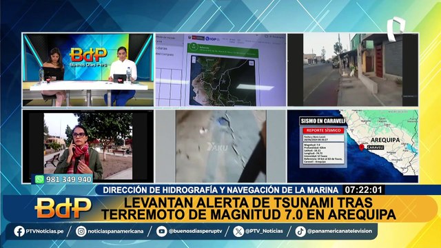 Levantan alerta de tsunami tras fuerte sismo de 7.0 en Arequipa: Así amaneció la Costa Verde