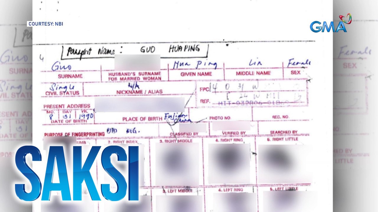 Validity ng fingerprints ni Mayor Guo sa NBI biometric printout at alien fingerprint card ni Guo Hua Ping, nais masuri ng kampo ng alkalde | Saksi