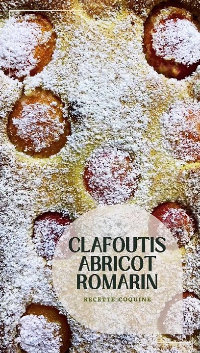 Clafoutis abricot romarin