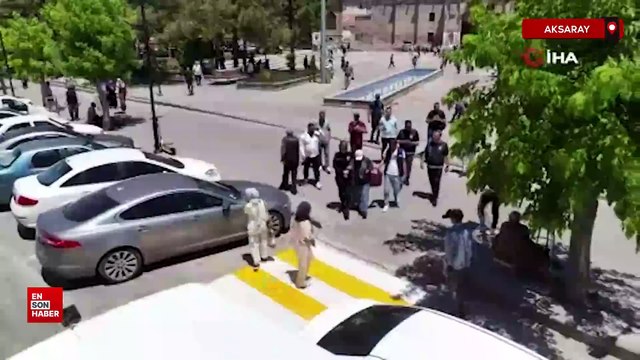 Aksaray'da zabıta ve polisten dilenci operasyonu