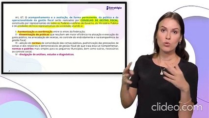 A75 LC 101 (LRF) Parte 16 - Lei de Responsabilidade Fiscal AFO