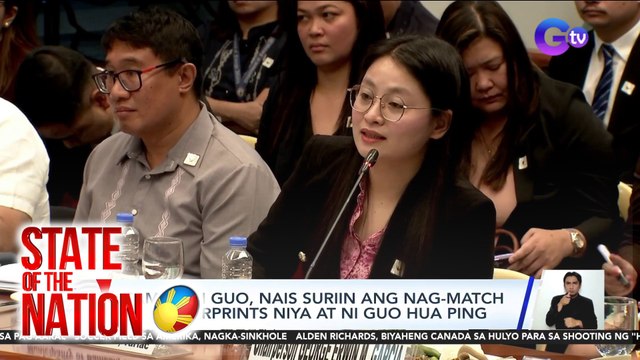Kampo ni Guo, nais suriin ang nag-match na fingerprints niya at ni Guo Hua Ping | SONA