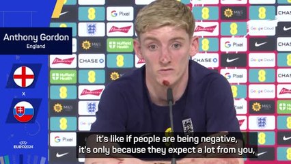Gordon taking England criticism as a positive
