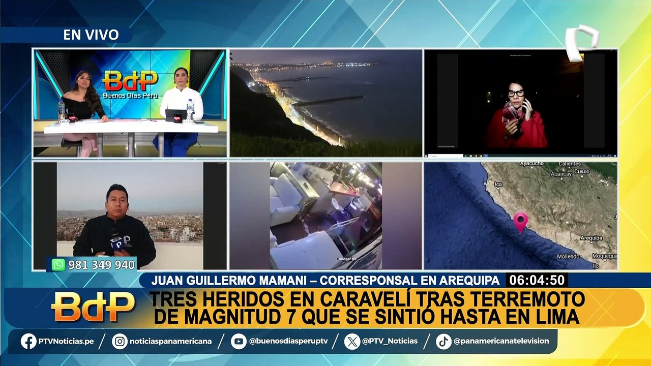 Región Ica sintió fuerte sismo de Arequipa dejando 6 heridos en Nasca