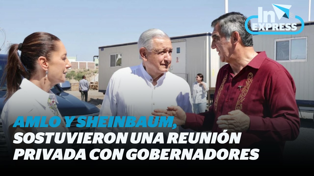 Andrés Manuel López Obrador, y Claudia Sheinbau...