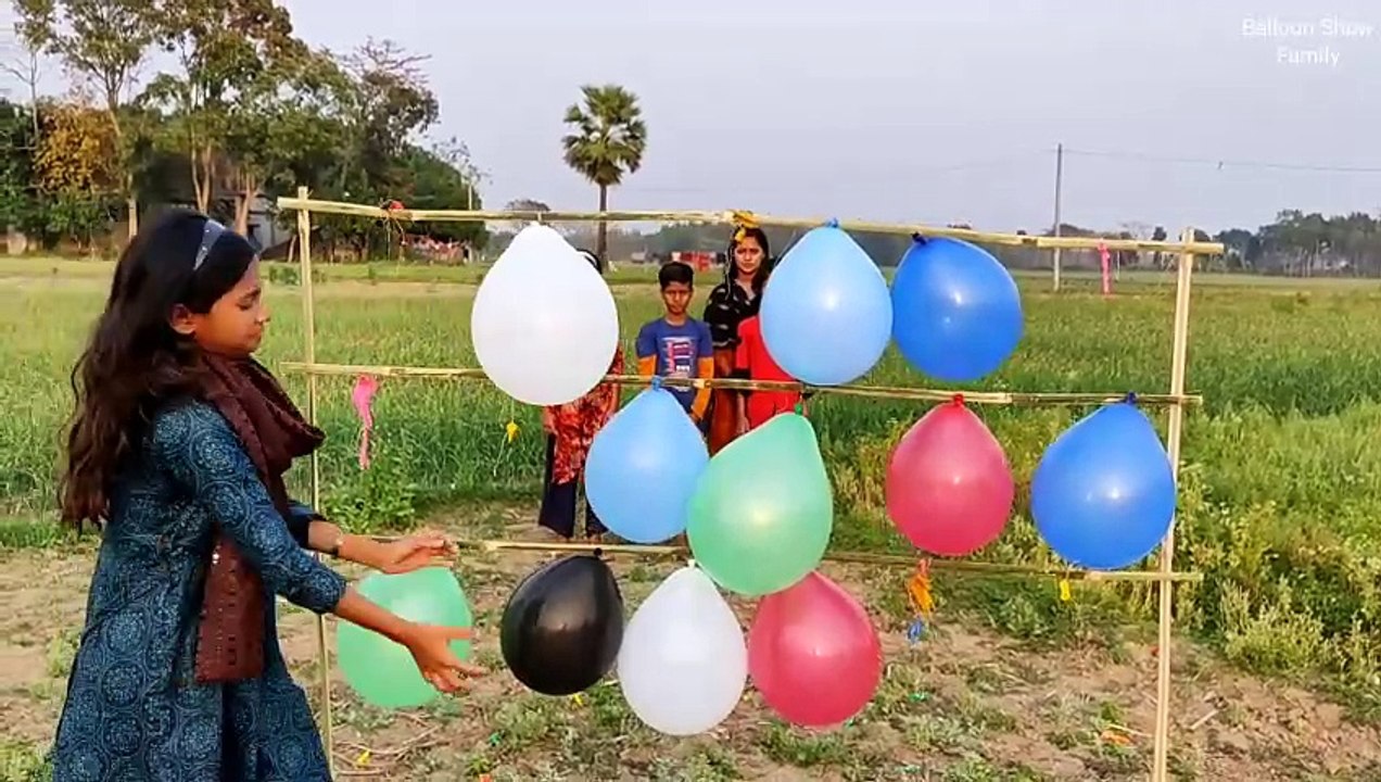 Flower Balloon and learn colors for kids