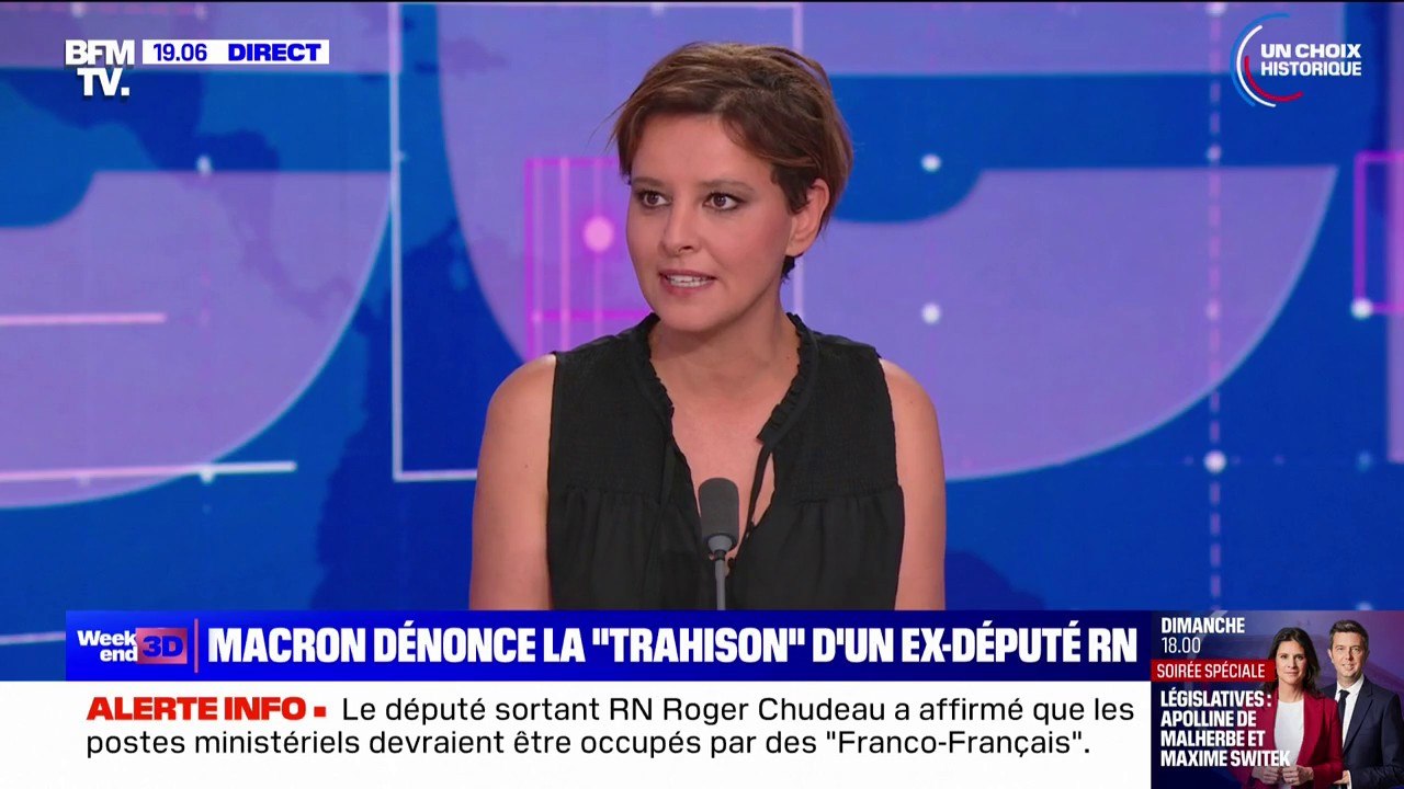 Législatives: "Le seul projet politique du RN, c'est la hiérarchisation des citoyens", estime Najat Vallaud-Belkacem