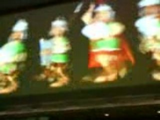 Les troupes romaine défile