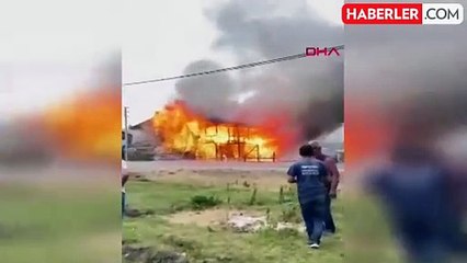 Bolu'da Ahşap Yayla Evi Yangını