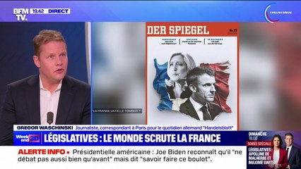 "L'Allemagne regarde actuellement la situation politique en France avec un mélange d'incompréhension et d'inquiétude", affirme Gregor Waschinski, correspondant pour un quotidien allemand