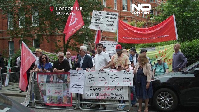 WATCH: Iranian exiles in London protest as elections take place