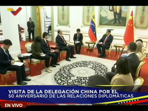 Pdte. Nicolás Maduro recibe delegación China por el 50 aniversario de relaciones diplomáticas