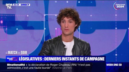 LE MATCH DU SOIR – Pablo Pillaud-Vivien: "Au mieux, c'est une validation des élections européennes. Au pire, il y a une augmentation de la dynamique du RN"