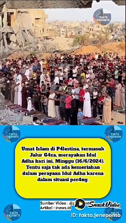 Shalat Ied - Gaza