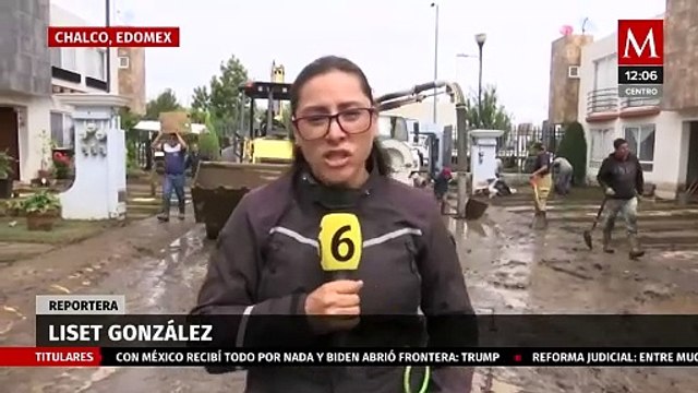 Se reportan al menos 650 casas afectadas por las inundaciones en Chalco, Edomex