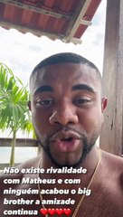 Davi Brito fala sobre suposta rivalidade com Matteus Amaral: "Acabou Big Brother"