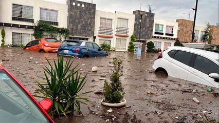 Edomex: Se desborda el Río San Martín en Chalco por fuertes lluvias