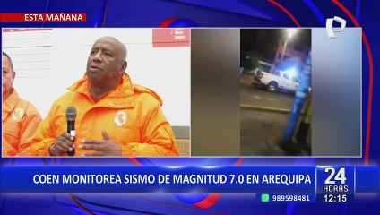Jefe del Indeci sobre afectados por sismo: "de nueve heridos, ya todos han sido dados de alta"