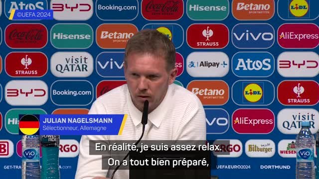 Allemagne - Nagelsmann : Assez relax