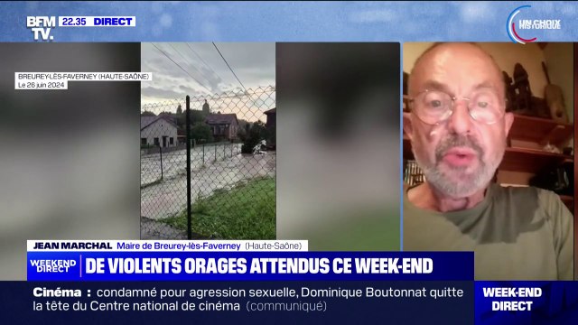 Intempéries en Haute-Saône: Jamais je ne m'étais imaginé que nous puissions être sujets à une telle inondation , déclare Jean Marchal, maire de Breurey-lès-Faverney