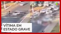 Crianças são atropeladas ao atravessar avenida a caminho de creche em Mato Grosso