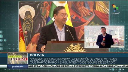 21 nuevas detenciones tras el intento de golpe de Estado en Bolivia.