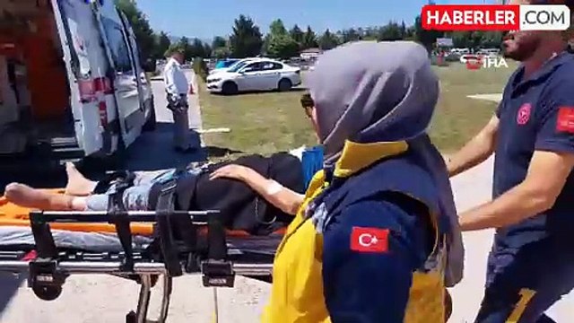 Samsun'da elektrikli araç kazasında yaralanan yaşlı kadın ambulans helikopterle hastaneye sevk edildi