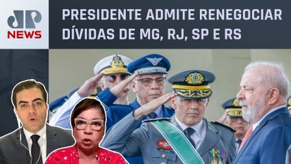 Lula nega que irá mexer na aposentadoria de militares; Dora Kramer e Vilela comentam