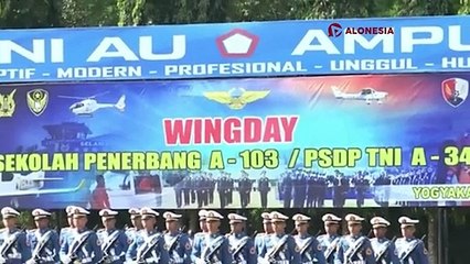 Upacara Wingday Sekbang A-103 PSDP TNI A-34 dan Sekbang PTTA A-6 di Lanut Adisutjipto