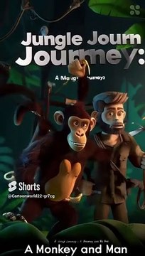 Jungle monkey #wildlife #tiger #cute #animals #elephant #funny #lion #animation #wildanimals