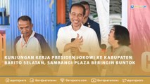 KUNJUNGAN KERJA PRESIDEN JOKOWI KE KABUPATEN BARITO SELATAN, SAMBANGI PLAZA BERINGIN BUNTOK