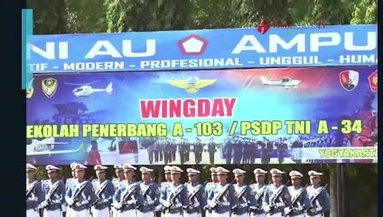 Upacara Wingday Sekbang A-103 / PSDP TNI A-34 dan Sekbang PTTA A-6 di Lanud Adisutjipto