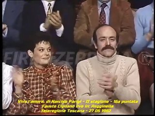Viva l'amore. Di Narciso Parigi. Fausto Cigliano live in  Regginella. (T'aggio vuluto bene a te) '82