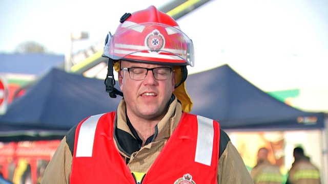 Logan storage facility destroyed by fire, with exclusion zone and evacuation centre established for locals