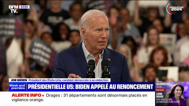 Je ne débats pas aussi bien qu'autre fois : en meeting en Caroline du Nord, Joe Biden est revenu sur sa prestation face à Donald Trump lors d'un débat
