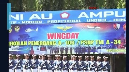 UPACARA WINGDAY SEKBANG A-103 PSDP TNI A-34 DAN SEKBANG PTTA A-6 DI LANUD ADISUTJIPTO