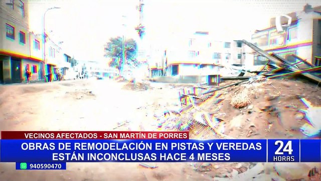 SMP: obra de mejoramiento de pistas y veredas están inconclusas hace 4 meses