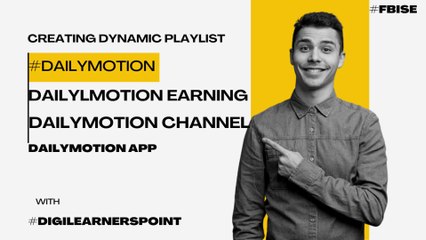 Dailymotion-creating dynamic playlist-Dailymotion Channel