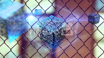 Blockchain Cryptocurrency background concept 4K