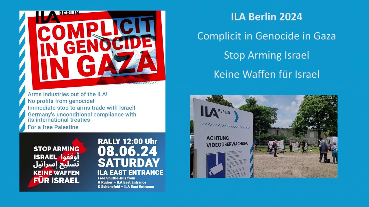 Protestkundgebung vor der ila 2024