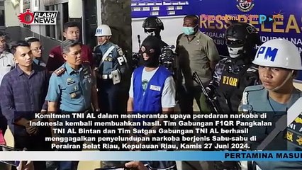 TNI AL Gagalkan Upaya Penyelundupan Narkoba Jenis Sabu-sabu di Bintan Kepulauan Riau