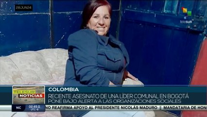 En Colombia asesinan a una líder comunal en Bogotá