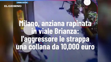 Milano, anziana rapinata in viale Brianza: l'aggressore le strappa una collana da 10,000 euro