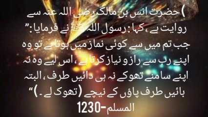 Rasool Allah SAW na farmya ka namz ma ?