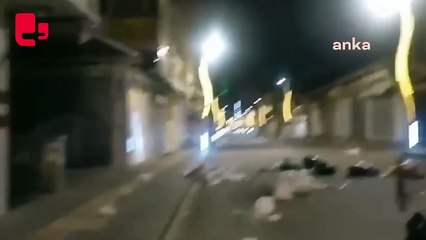 "Belediye çalışmıyor” imajı yaratmak için sokağa bırakılan çöp poşetlerini yırtarak kovaları devirdiler